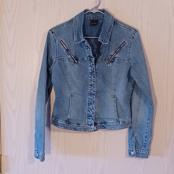 Vtg 90s FUBU The Collection Denim Jacket, Size L - Picture 1 of 10